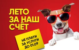 «Лето за наш счёт»: успейте подключиться по акции и не платите за интернет до 01.09